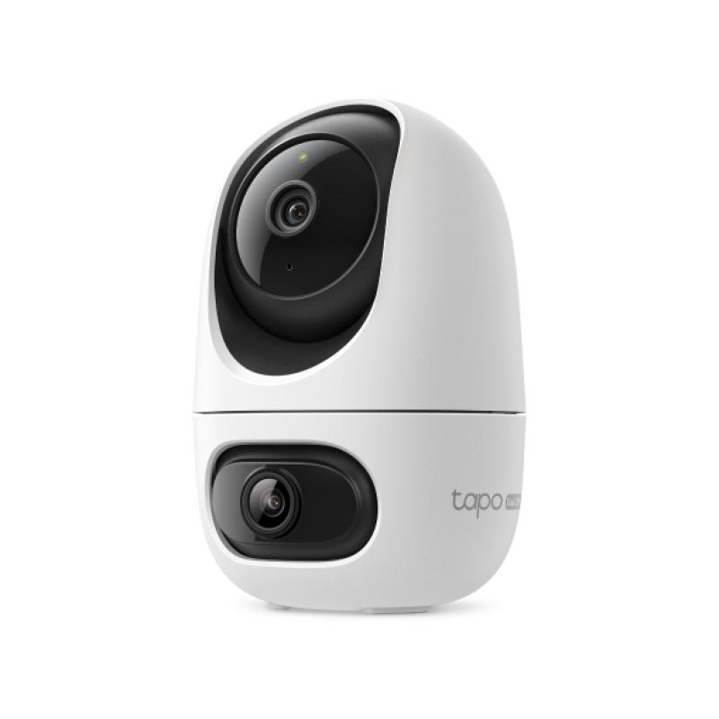 TP-Link Tapo C245D. Type: IP security camera, Placement supported: Indoor, Connectivity technology: Wireless. Mounting type: Ceiling/wall, Product colour: White, Form factor: Spherical. Lens viewing angle, horizontal: 104.3°, Lens viewing angle, vertical: 57.9°, Lens viewing angle, diagonal: 121.8° - Camere supraveghere IP