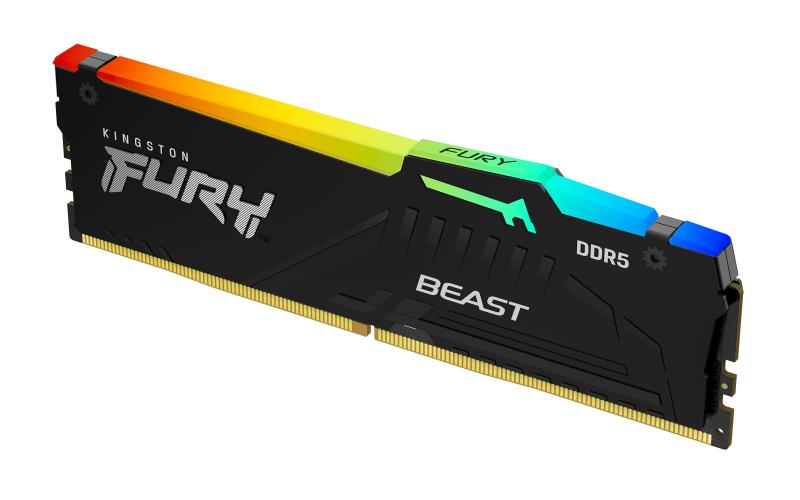Memorie RAM Kingston FURY Beast, 8GB DDR5, 5200MHz, CL40