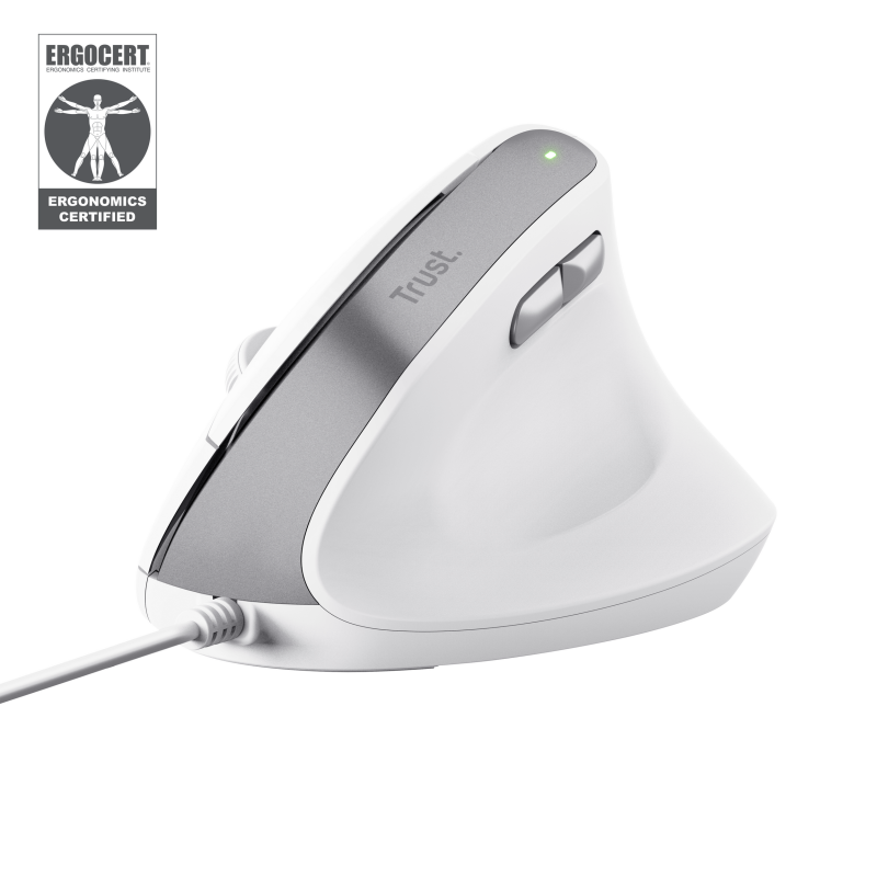 Mouse Trust Bayo II, 2400 DPI, Alb - Mouse