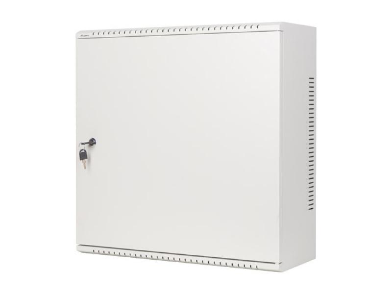 Dulap rack de perete 19″, 6U+3U, 540×200 mm, profil redus, gri, asamblat - Cabinete metalice