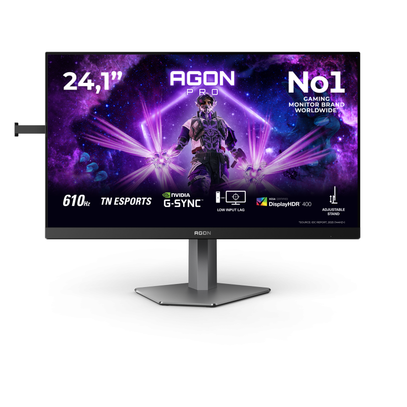 Monitor Gaming AOC AG246FK6, 24.1", 1920 x 1080 pixeli, Black, Grey, 3 ani Garantie