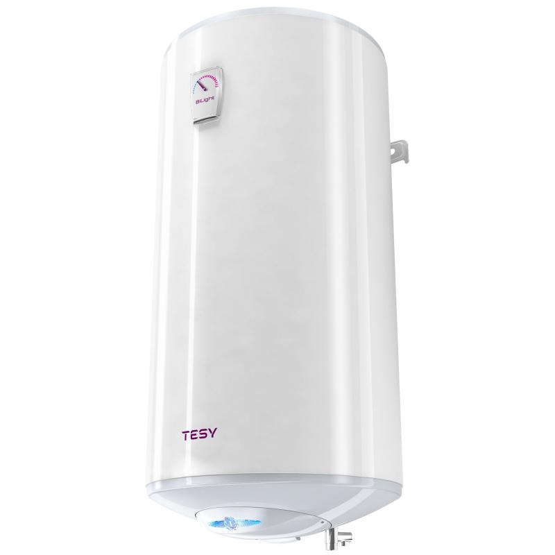 Boiler electric Tesy BiLight GCV1004420B11TSR, putere 2000 W, capacitate 100 L, presiune 0.8 Mpa, izolatie 18 mm, instalare verticala, control mecanic, clasa energetica C, protectie sticla ceramica, timp incalzire 2h 55min, termostat reglabil, protectie anti-inghet, culoare alb - Boilere