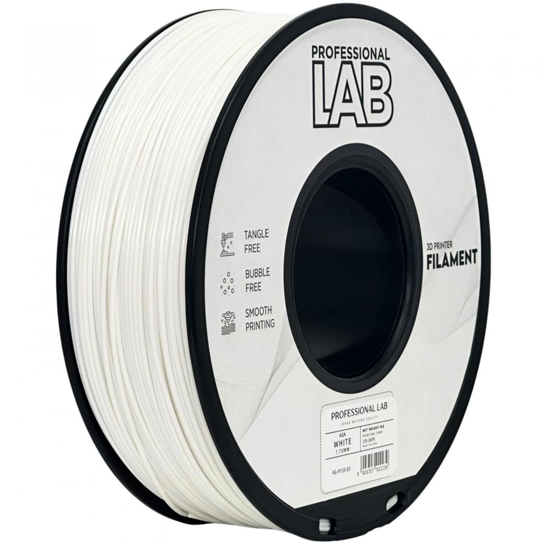 Filament 3D Proffesional Lab, Diamentru 1.75mm, Greutate: 1KG, Culoare: Alb, Material: ASA, Temperatura: 220-250c. - Accesorii imprimare 3D