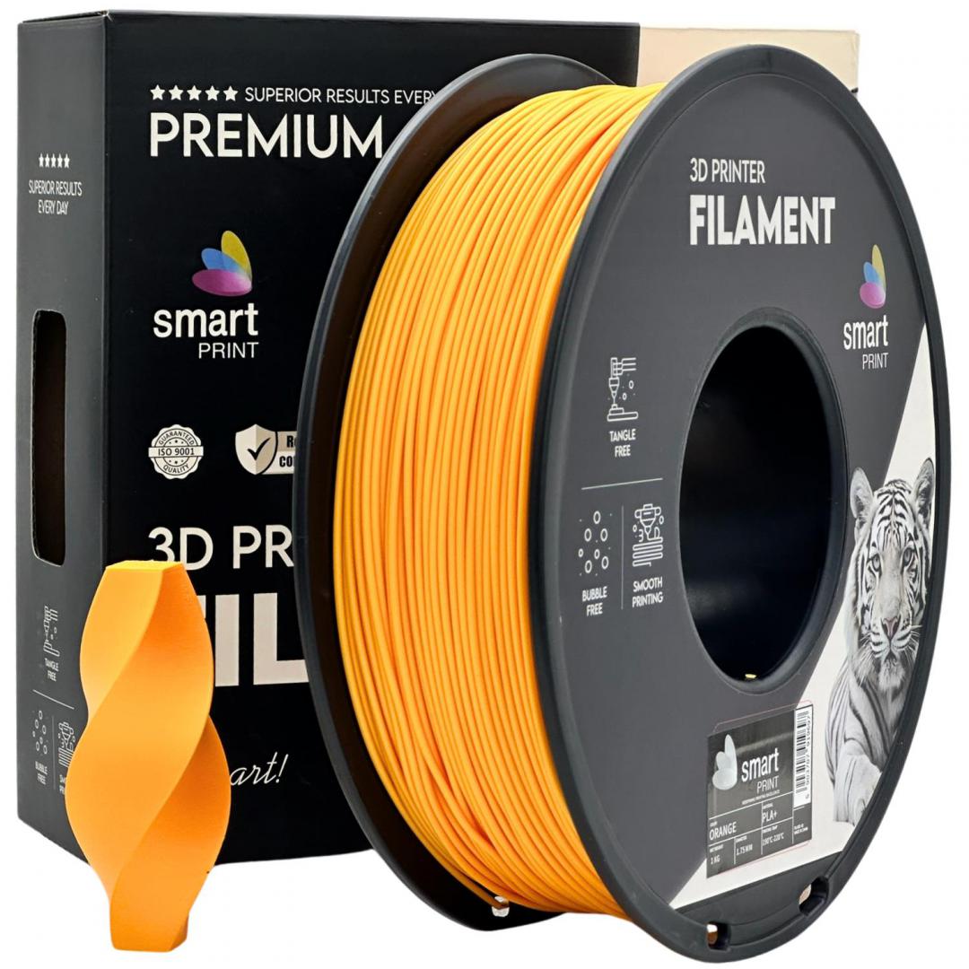PROF. LAB 3D FILAMENT 1KG PLA+ ORANGE, Diametru: 1.75mm, Greutate: 1kg, Temperatura duza: 200C – 220C, temperatura platforma printare: 50C – 60C, culoare: Orange, PLA+ este o versiune revizuita a PLA standard, mai durabil, mai putin casant, rezistenta mai mare la crapaturi pastrand capacitatea de