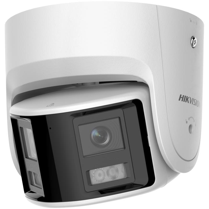 Camera de supraveghere IP Turret 4MP Hikvision DS-2CD2346G2P- ISU/SL(2.8MM)(C), lentila fixa 2.8mm, iluminare min: 0.003 Lux @ (F1.6, AGC ON),B/W: 0 Lux IR 30m, microfon incorporat, difuzor incorporat, interfata audio: 1/1, alarma: 1/1, slot card de memorie: microSD/microSDHC/microSDXC maxim 512GB - Camere supraveghere IP