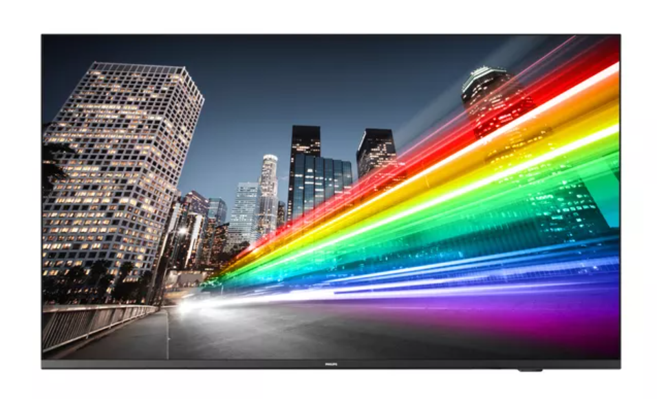 TV signage Philips 55” B-Line, 4K UHD, Chromecast built-in, Google PlayStore, DVB-C/T/T2 Tuner, HDMI, Scheduler, Auto on/off, Crestr onConnected Certified v2, Neets/Extron compatible, CMND Create &Control