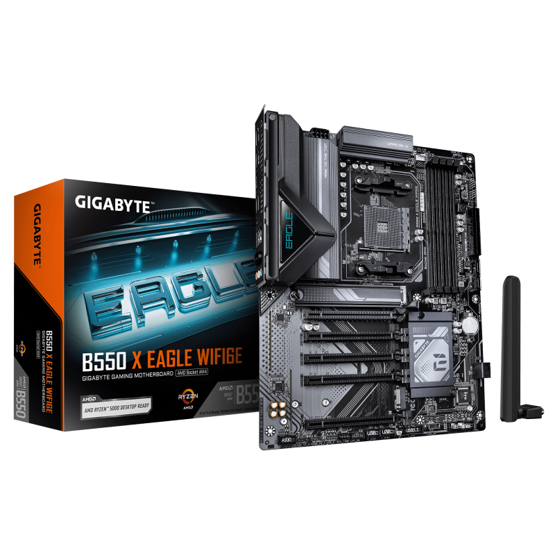 Placa de baza Gigabyte B550 X EAGLE WIFI6E, Socket AM4, DDR4, ATX