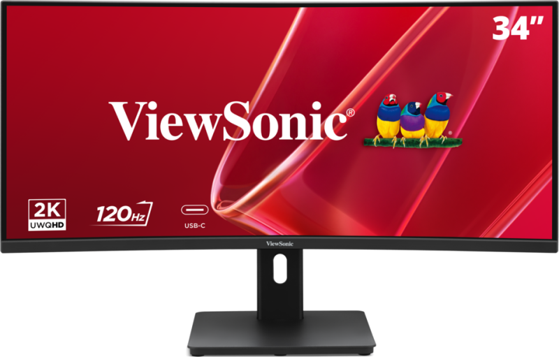 Monitor Consumer ViewSonic VA3420C-2, 34", 3440x1440 pixeli, Black, 2 ani Garantie