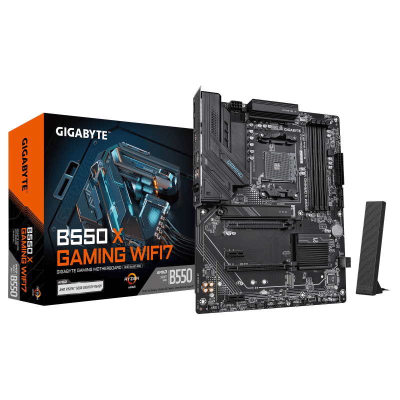 Placa de baza Gigabyte B550 X GAMING WIFI7, Socket AM4, DDR4, ATX