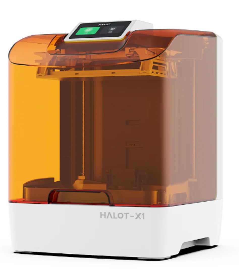 CREALITY HALOT-X1 RESIN 3D PRINTER, Tehnologie LCD, Volum printare: 211.68mm*118.37mm*200mm, Dimensiuni imprimanta: 344mm*331mm*434mm, Sursa lumina: Honeycomb Matrix, Expunere: 6500+10% μW/cm2, Rezolutie: 16K(15120*6230PX), Dimensiune pixel: 14*19μm, Acuratete axa Z: 0.01mm, Grosime strat