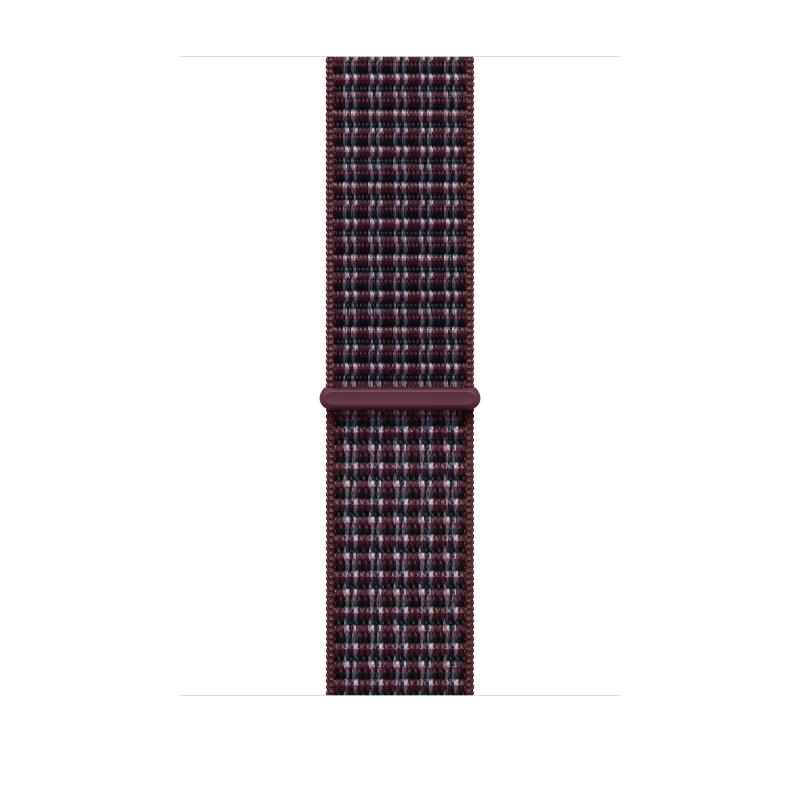 Curea pentru Apple Watch 46mm Burgundy Plaid Sport Loop