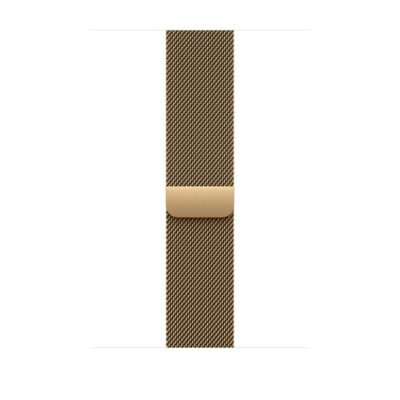 Curea pentru Apple Watch 46mm Radiant Gold Milanese Loop - M/L