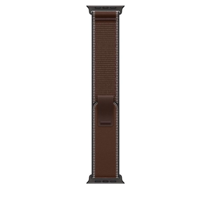Curea pentru Apple Watch 49mm Dark Umber Trail Loop - M/L - Black Titanium Finish