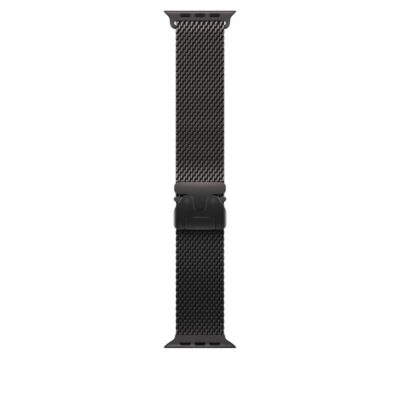 Curea pentru Apple Watch 49mm Black Titanium Milanese Loop - Large
