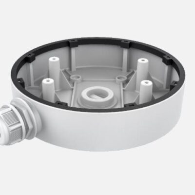 Doza conexiuni Hikvision DS-1280ZJ-DM55, material aliaj de aluminiu, dimensiuni: Φ 155 mm × 36 mm, greutate: 300g